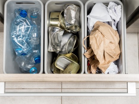 Professional team handling hazardous construction waste